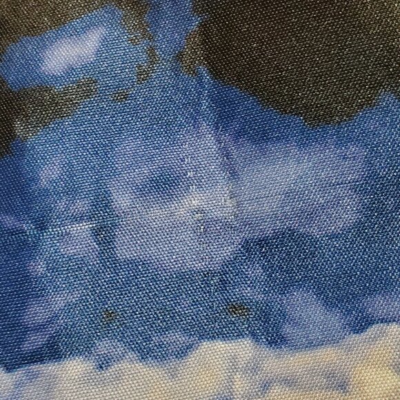 Kate Spade Navy and White Cloud Print Mini Dress - Picture 15 of 15